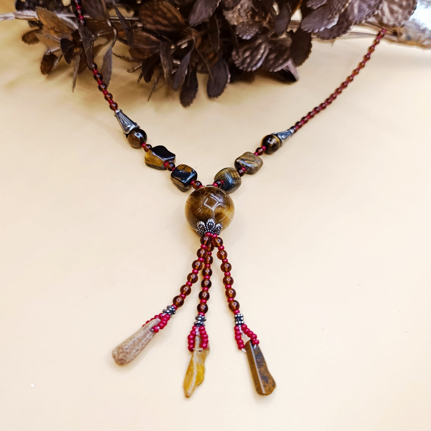 Handmade Real Tiger Eye Locket