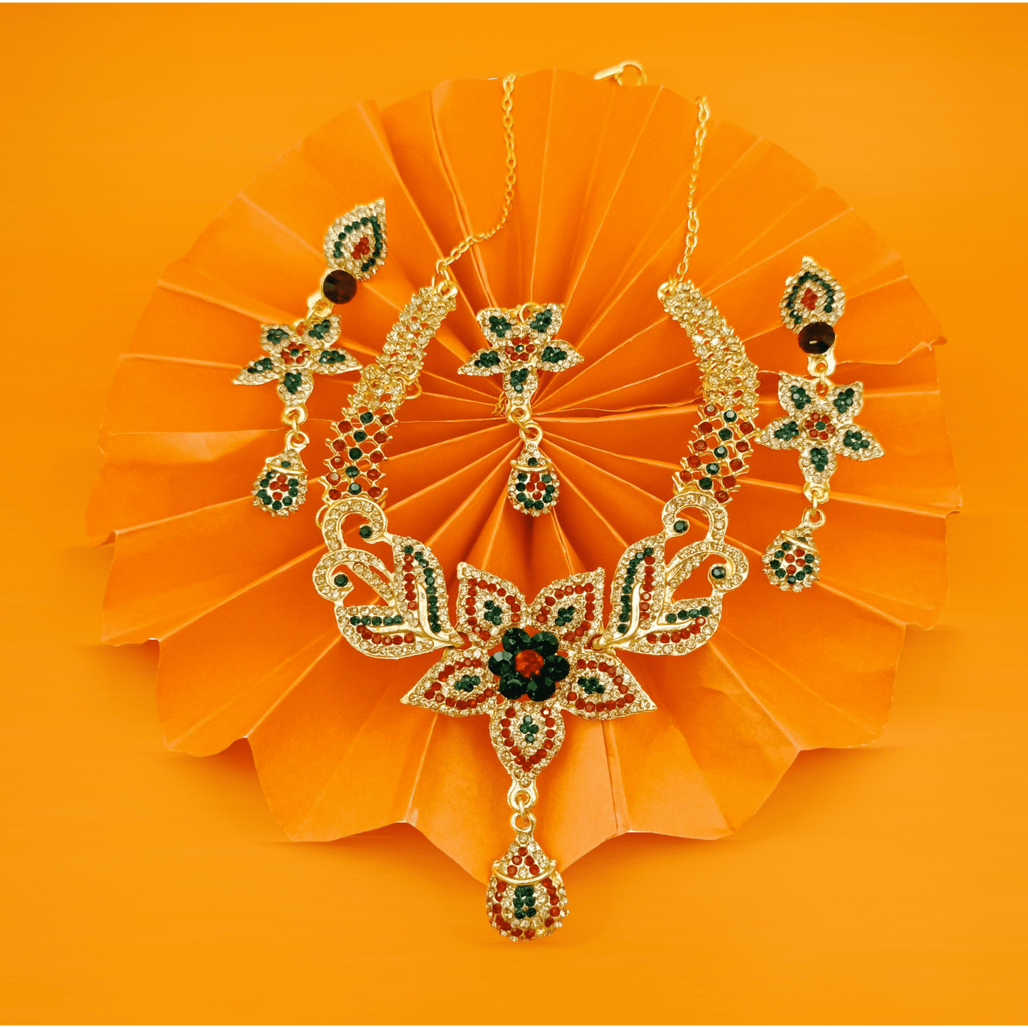 Star Multi zircon set with Bindia