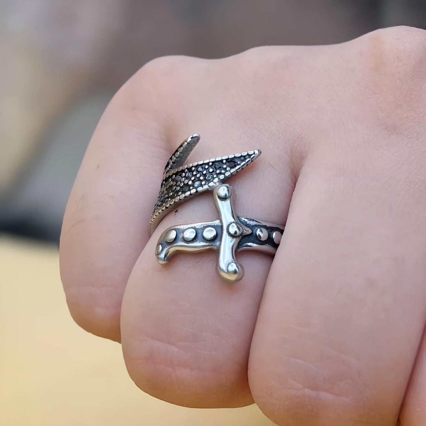 Zulfiqar Black Diamond Ring