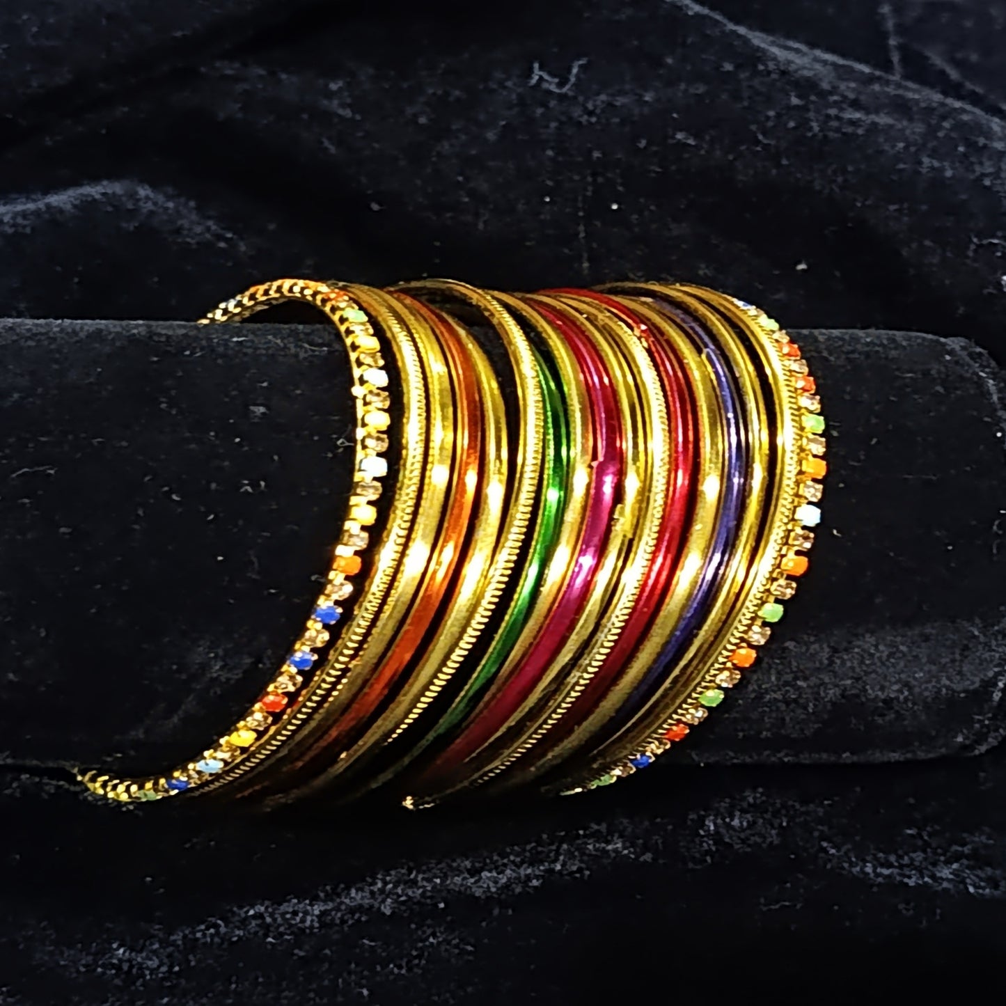 Indian Golden Multi Chori Set