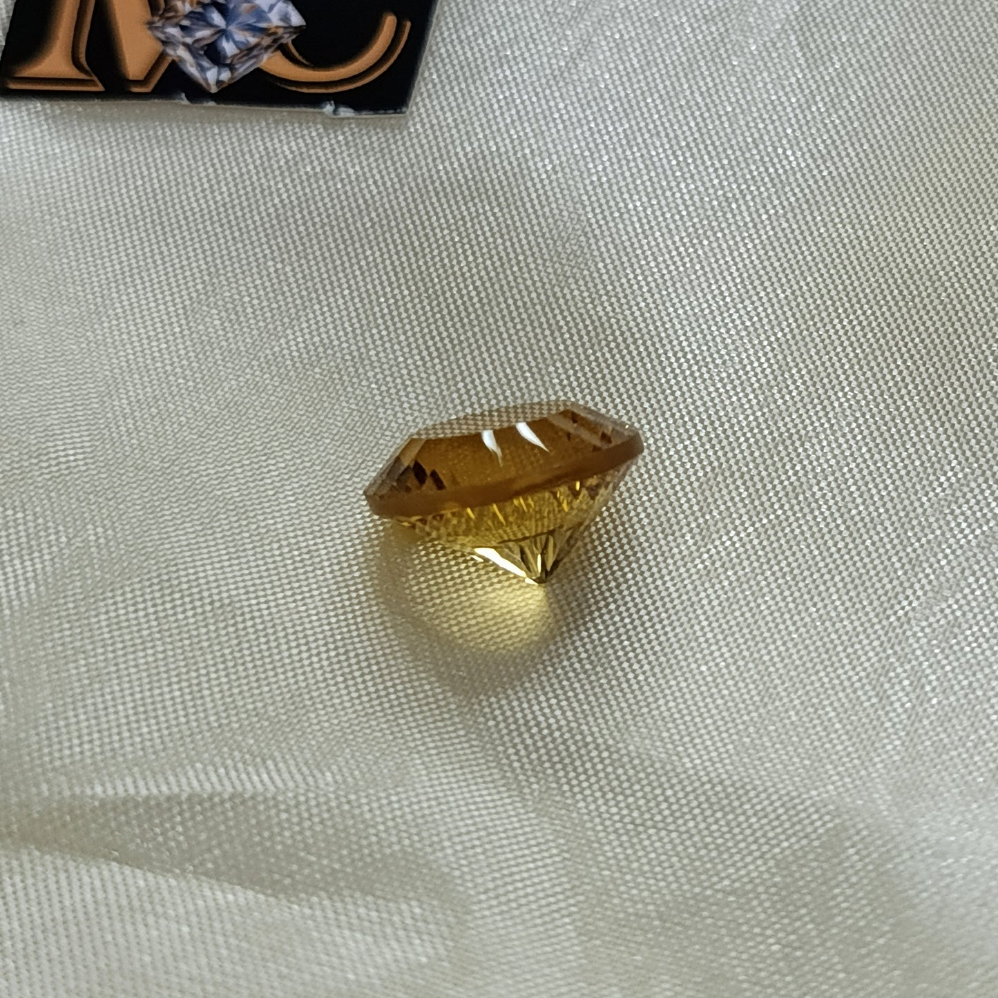Natural Citrine Diamond Cut
