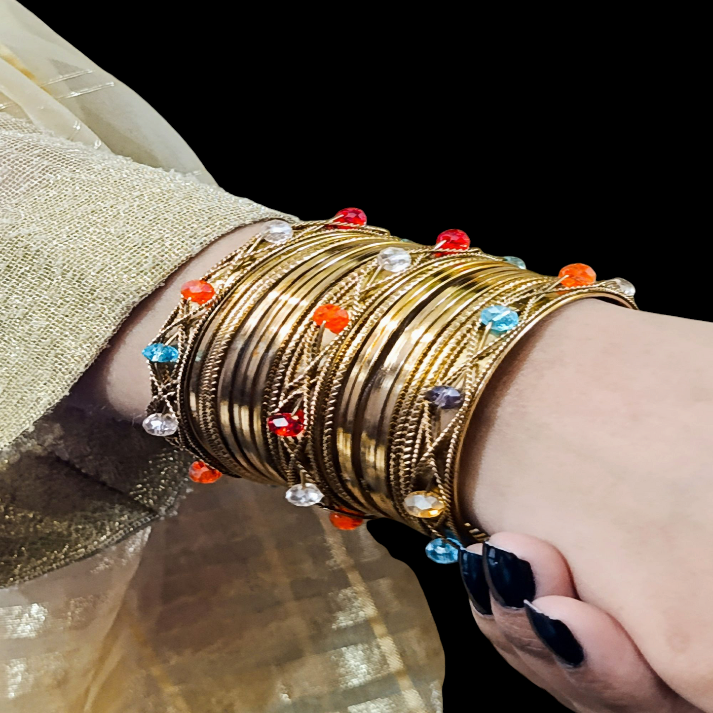 Indian Multi Moti Bangles Set