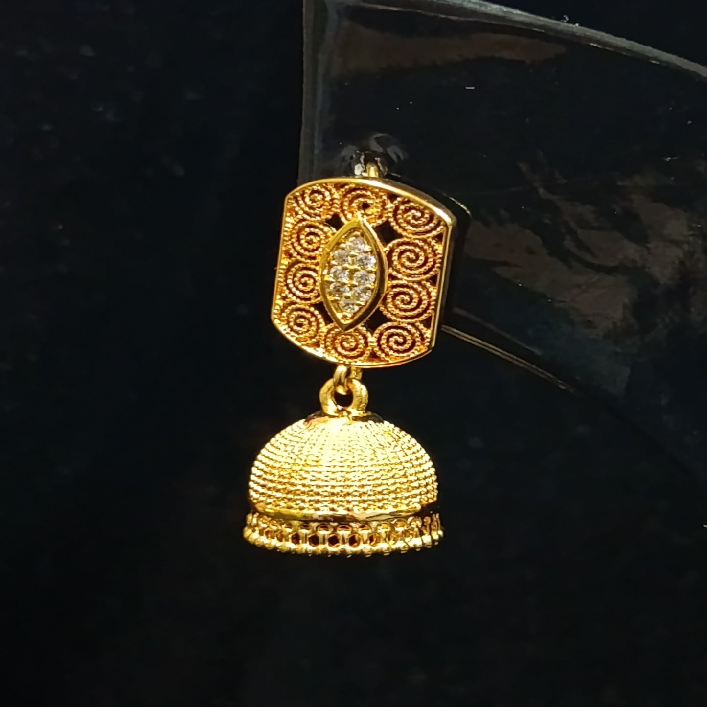 China Gold Small Jumkey with Zircon Stones.