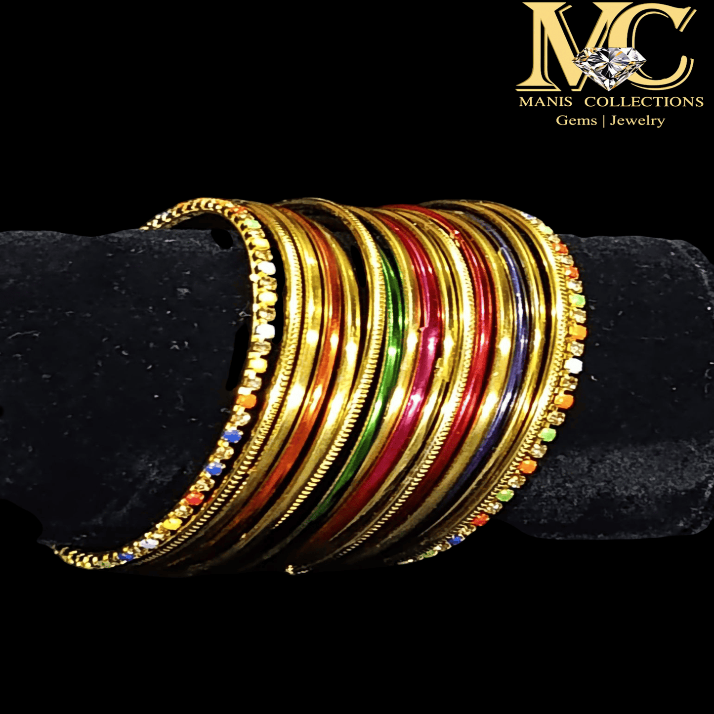 Indian Golden Multi Chori Set