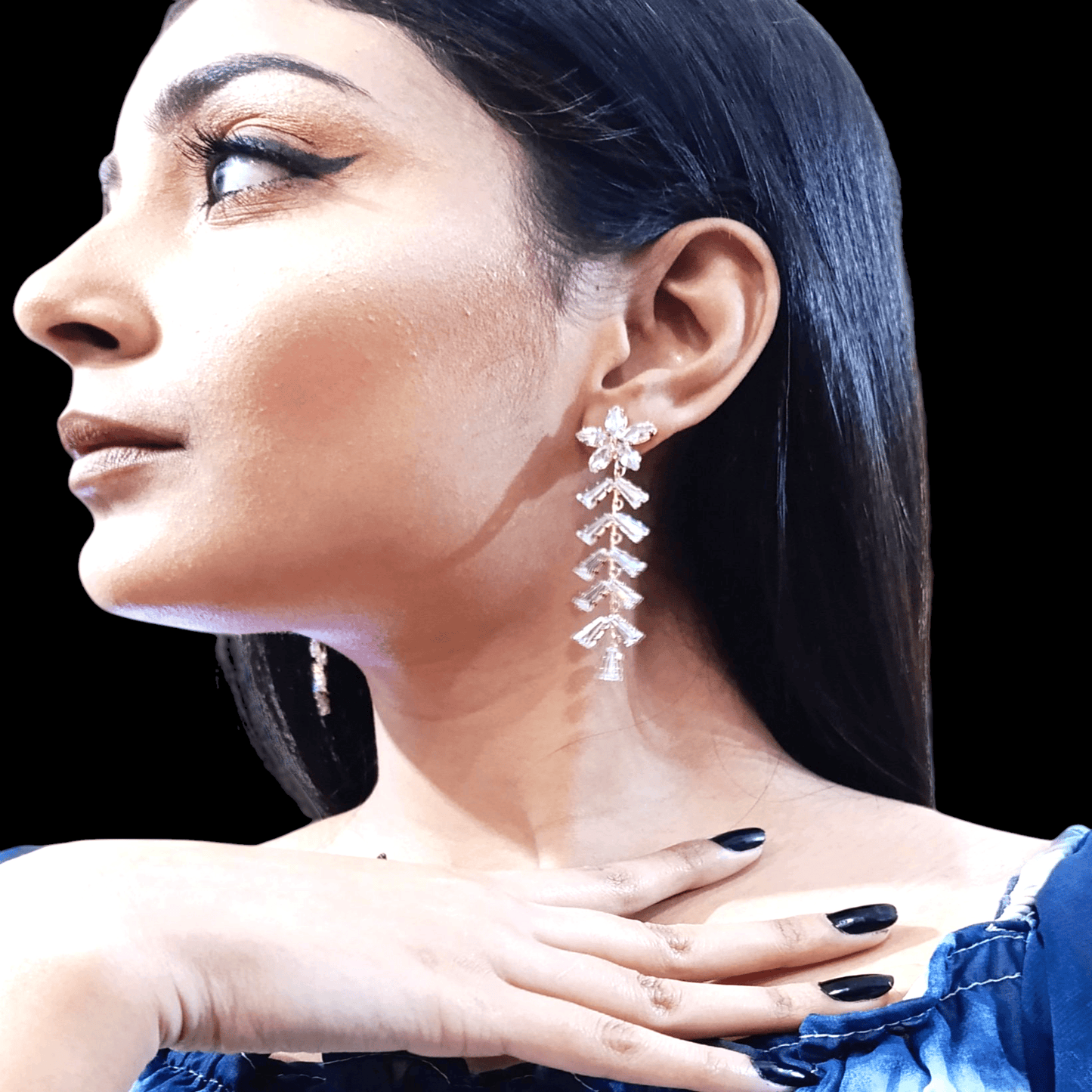 Zircon Branch Earrings