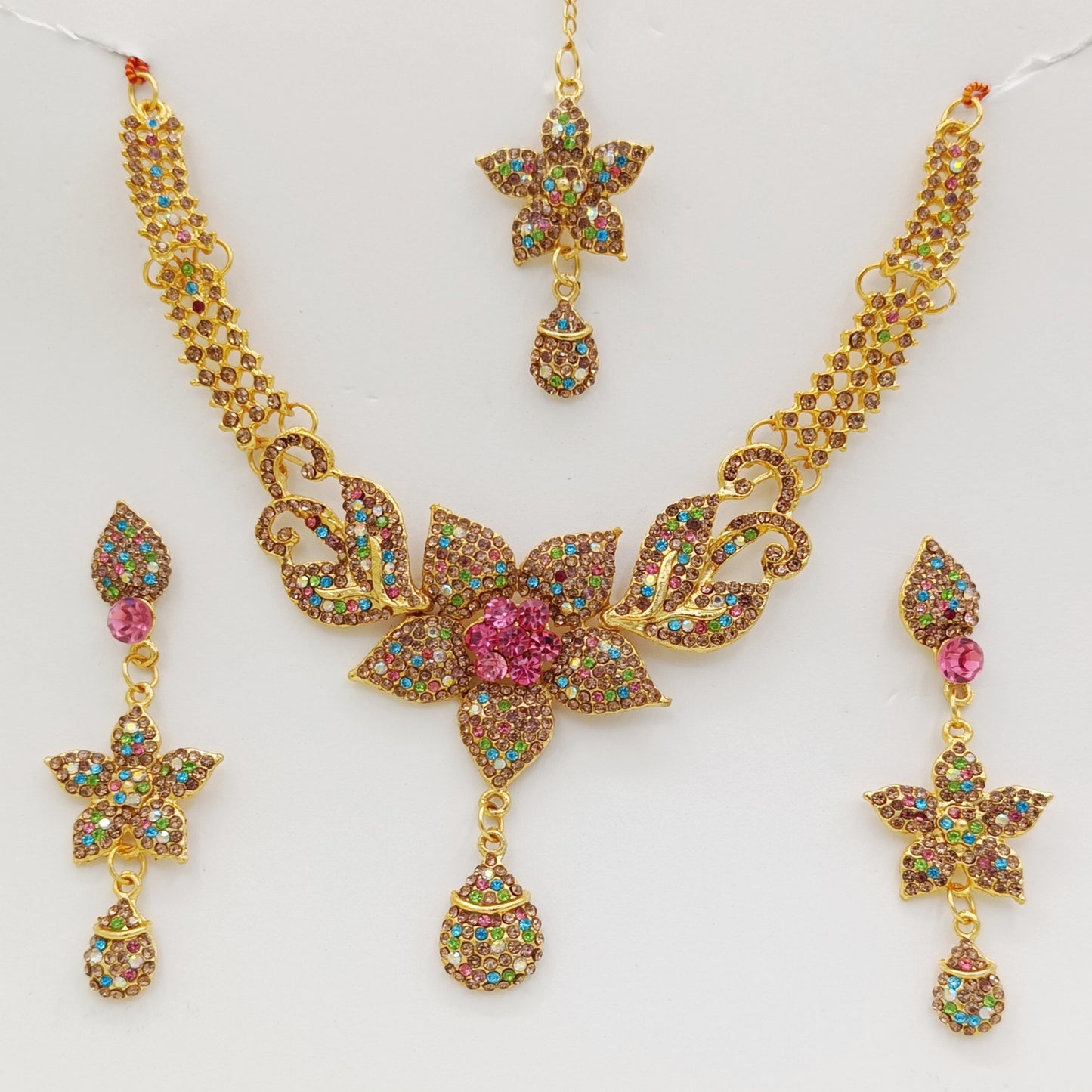 Star Multi zircon set with Bindia
