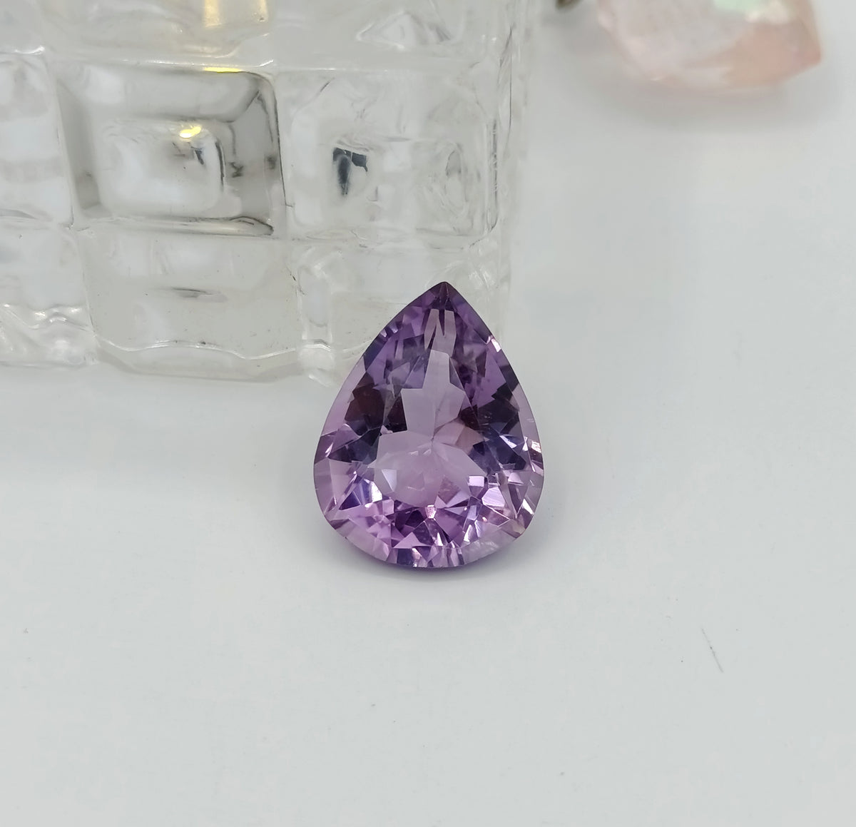 Natural Amethyst - Pear Shape - Clear and Beautiful Color - 17.40 Carats