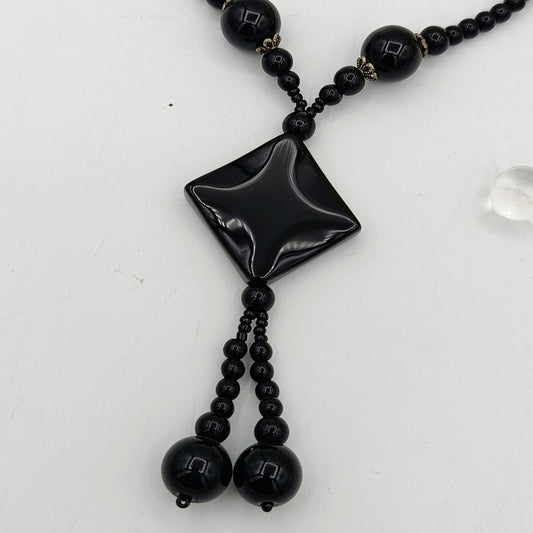 Black Agate Handmade Locket