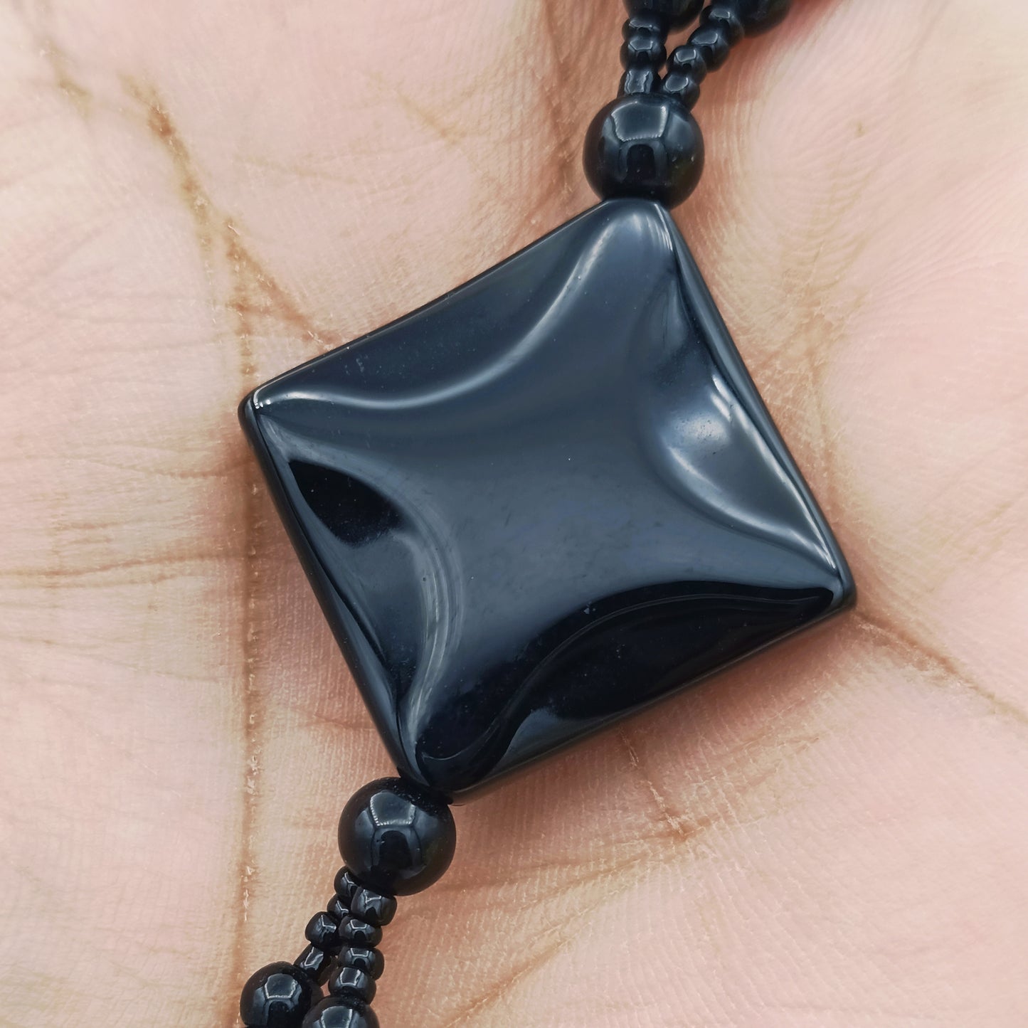 Black Agate Handmade Locket