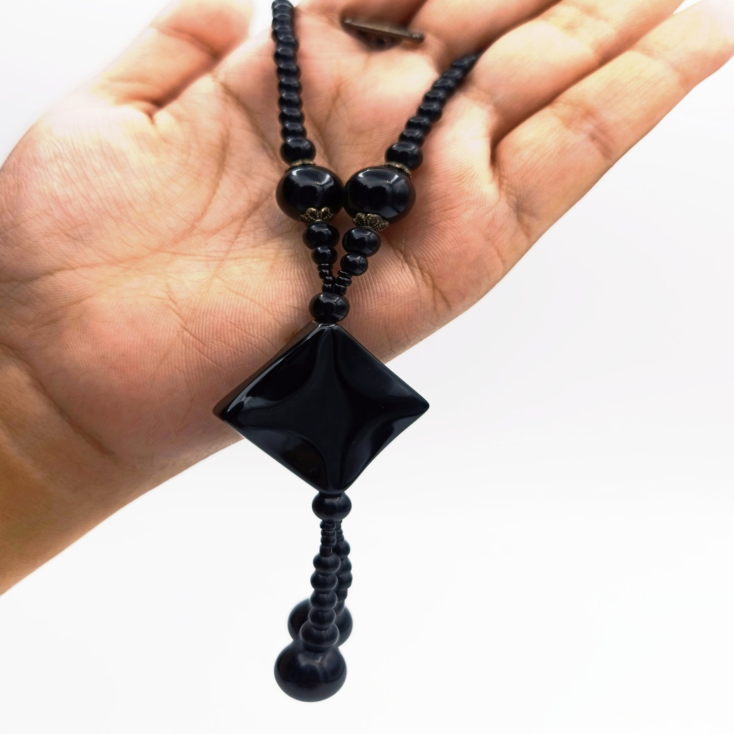 Black Agate Handmade Locket
