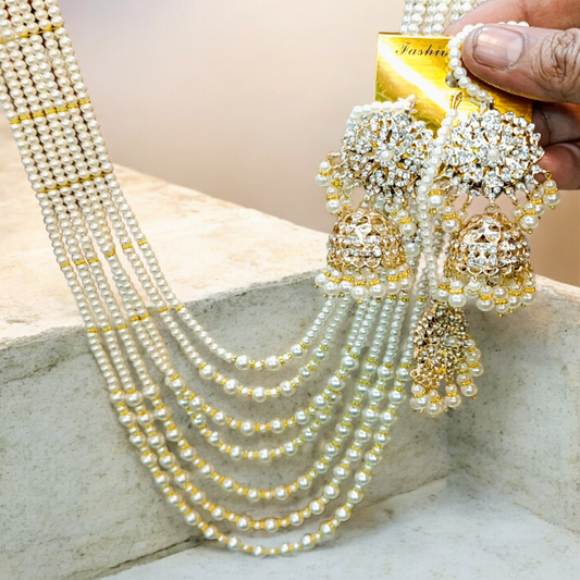 Double Toon pearls Malla Set