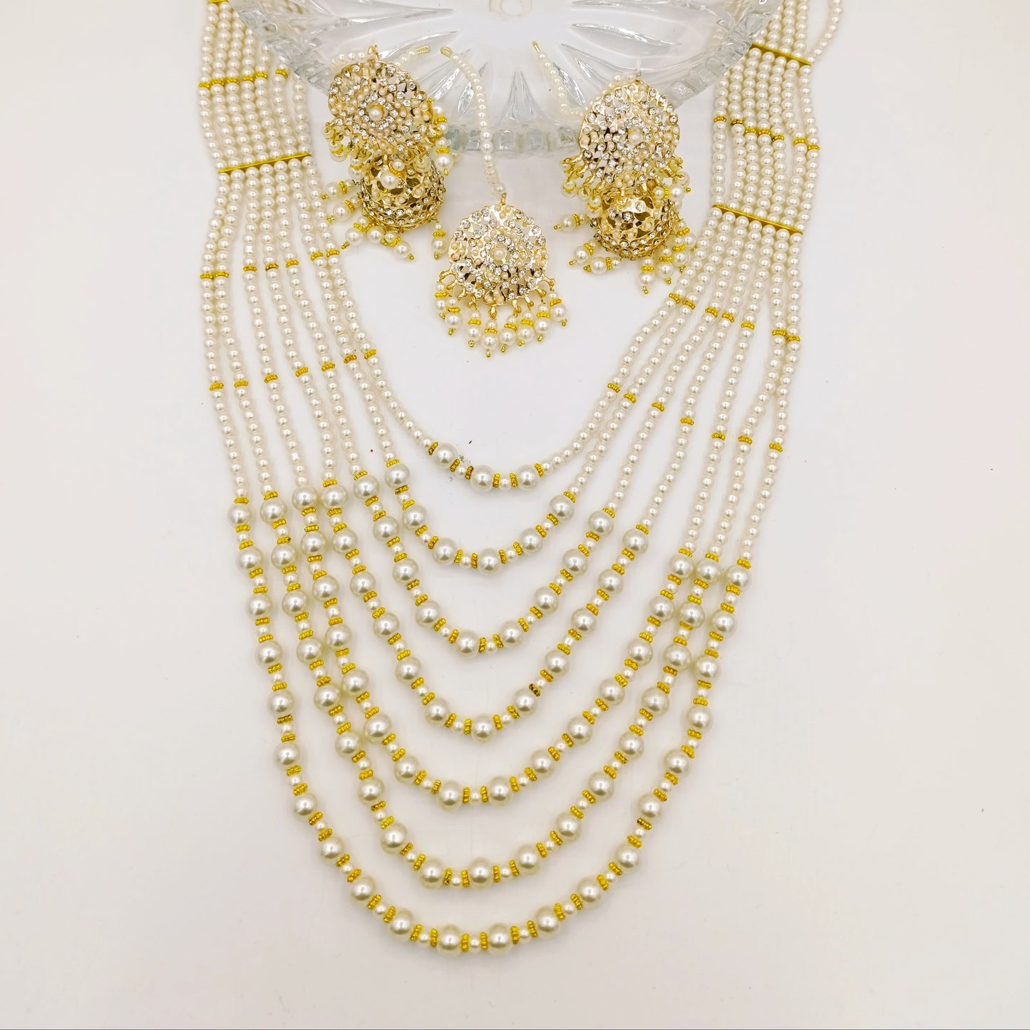 Double Toon pearls Malla Set