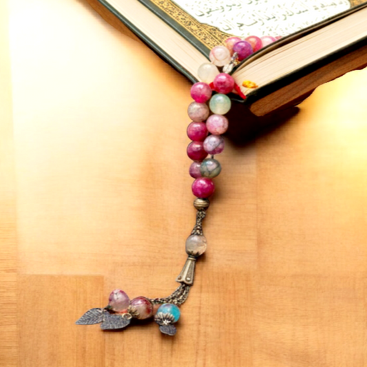 Mix colors agate (Aqeeq) Tasbeeh