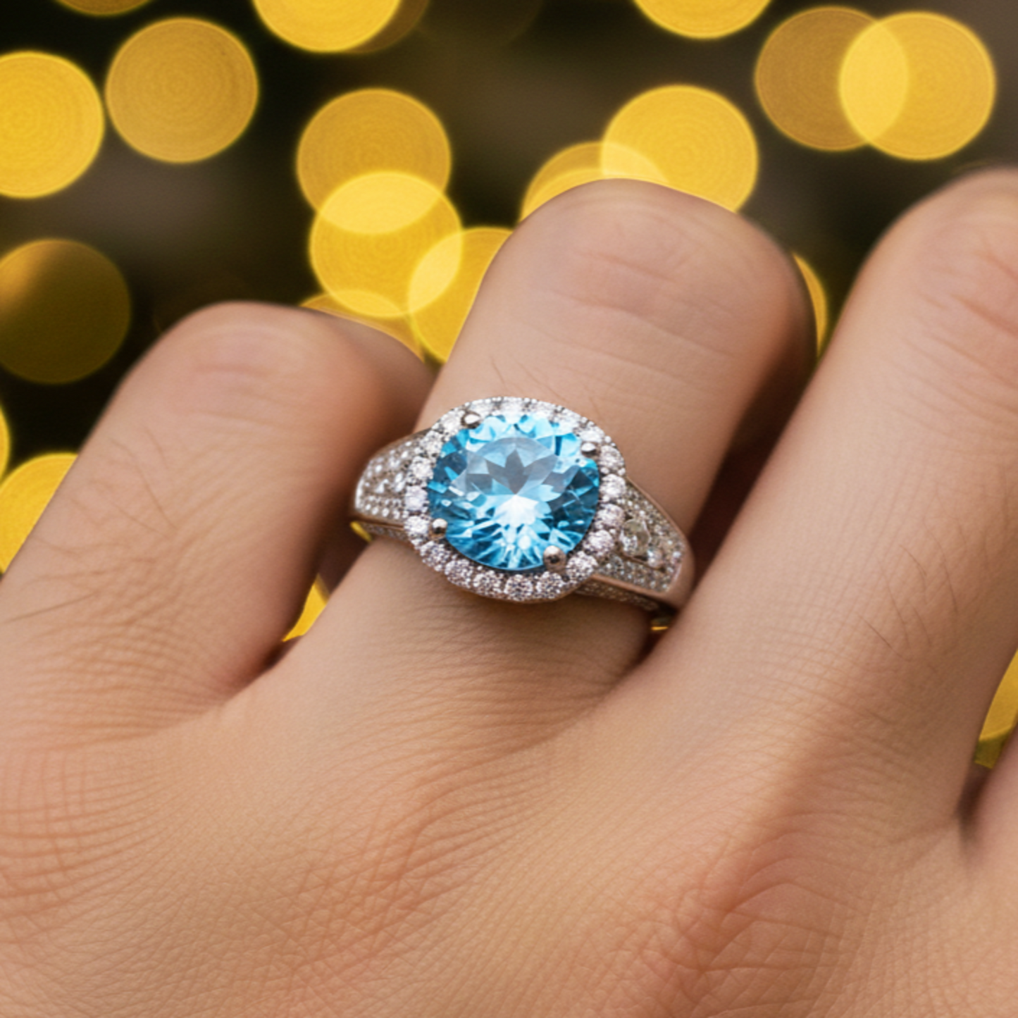 Swiss Blue Topaz (Blue Pukhraj)