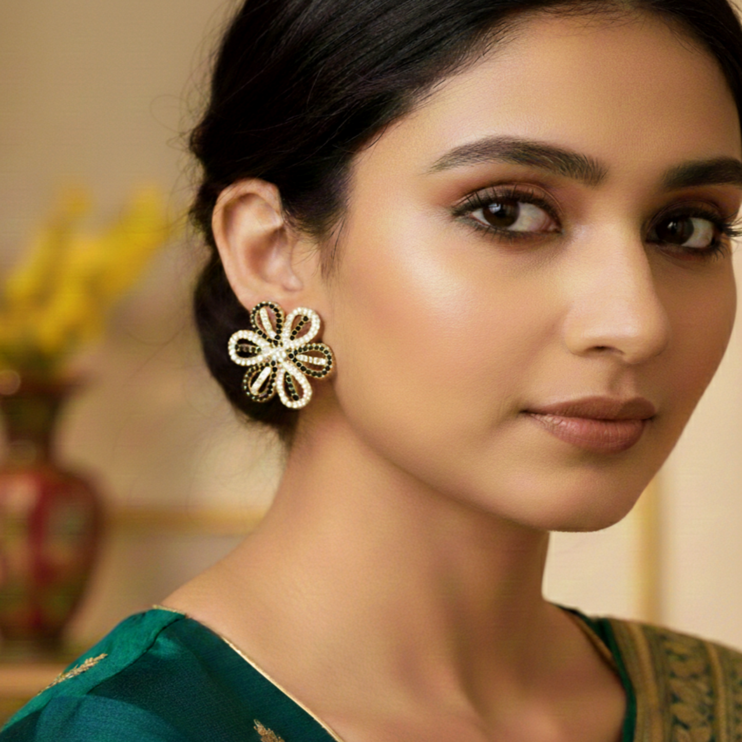 Flower Zircon Earings