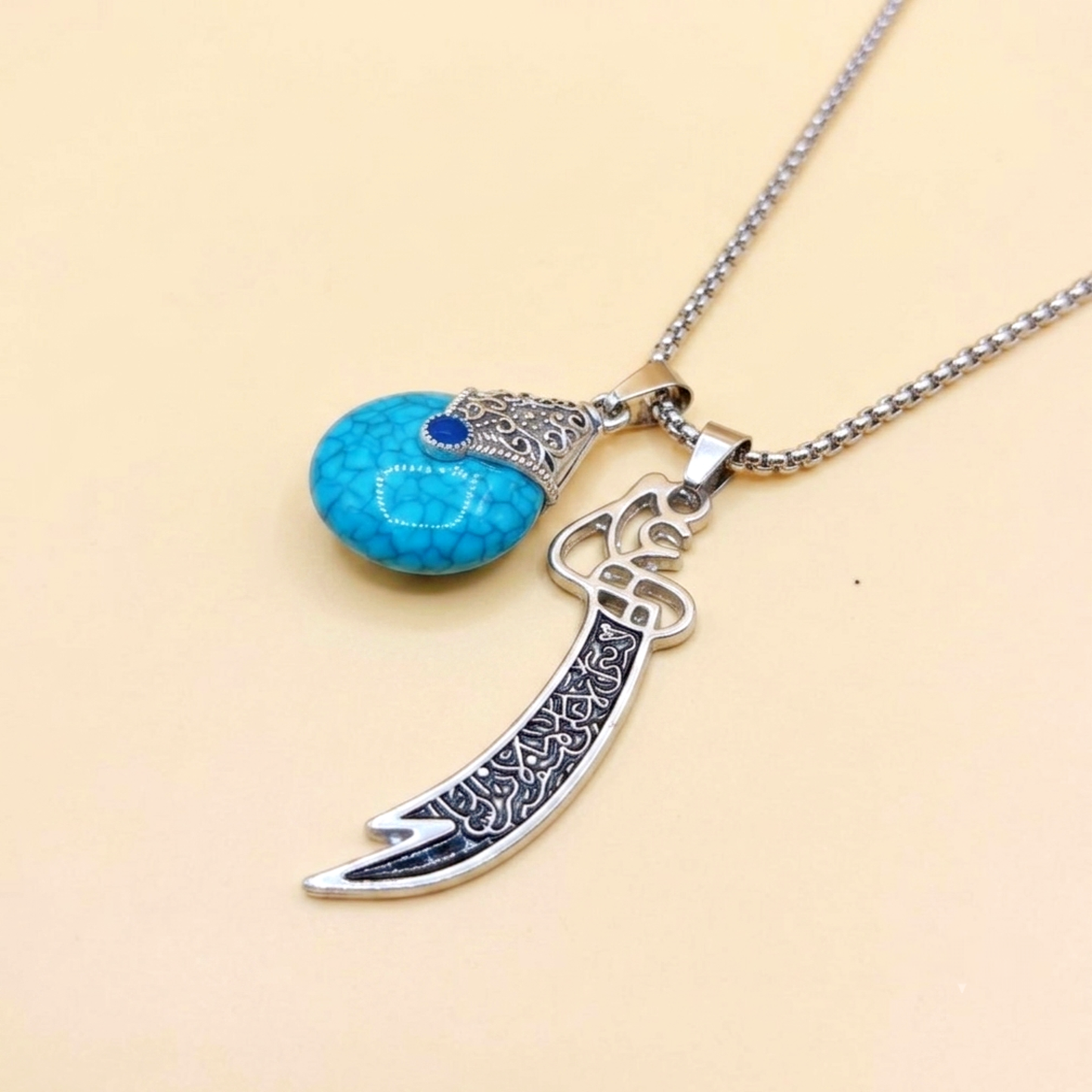 Feroza with Zuliqar Locket