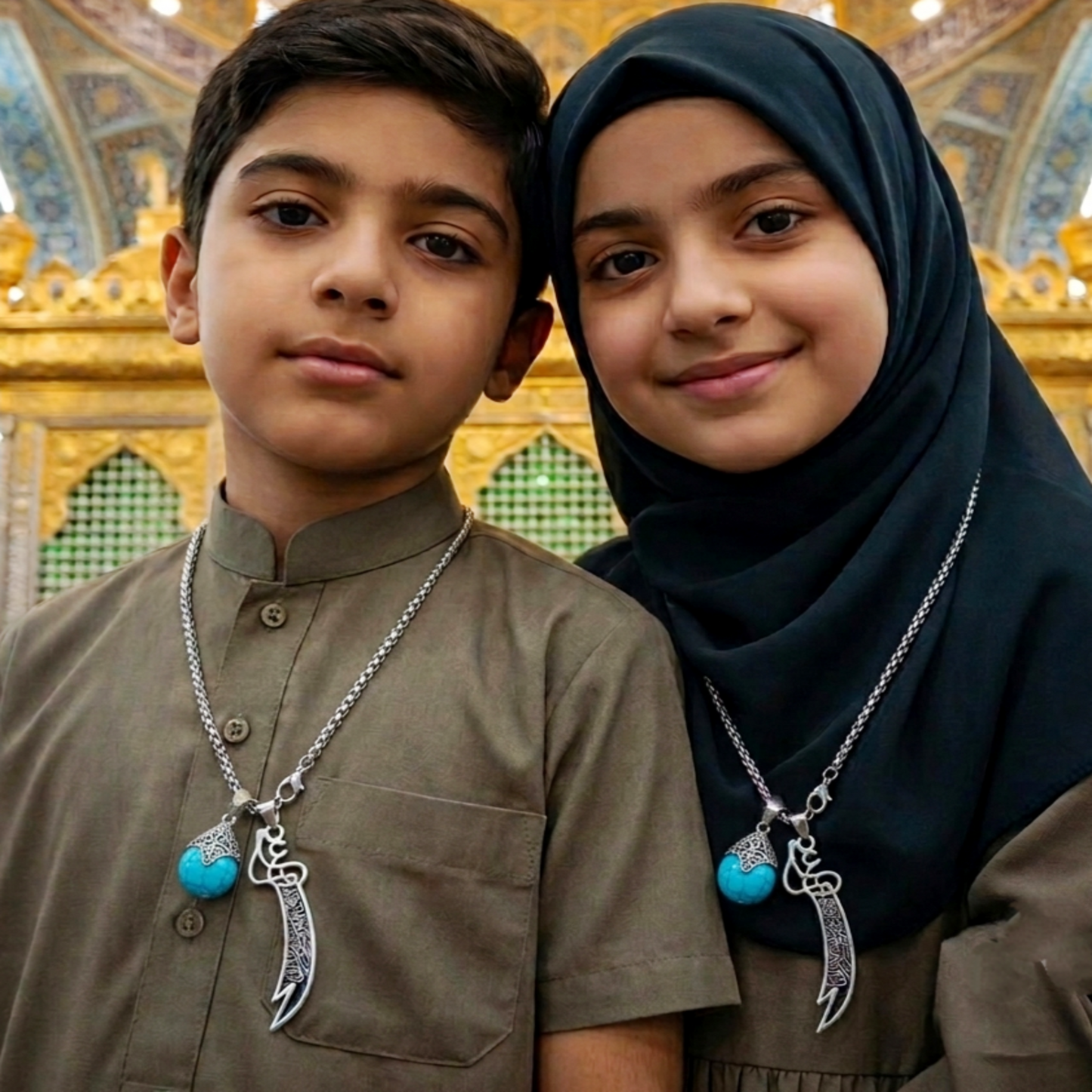 Feroza with Zuliqar Locket