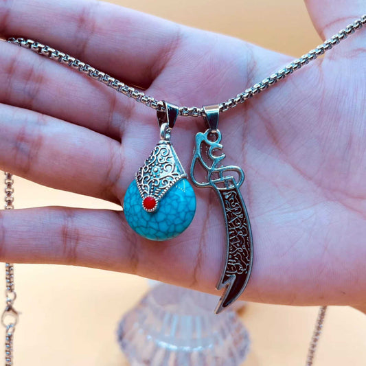 Feroza with Zuliqar Locket