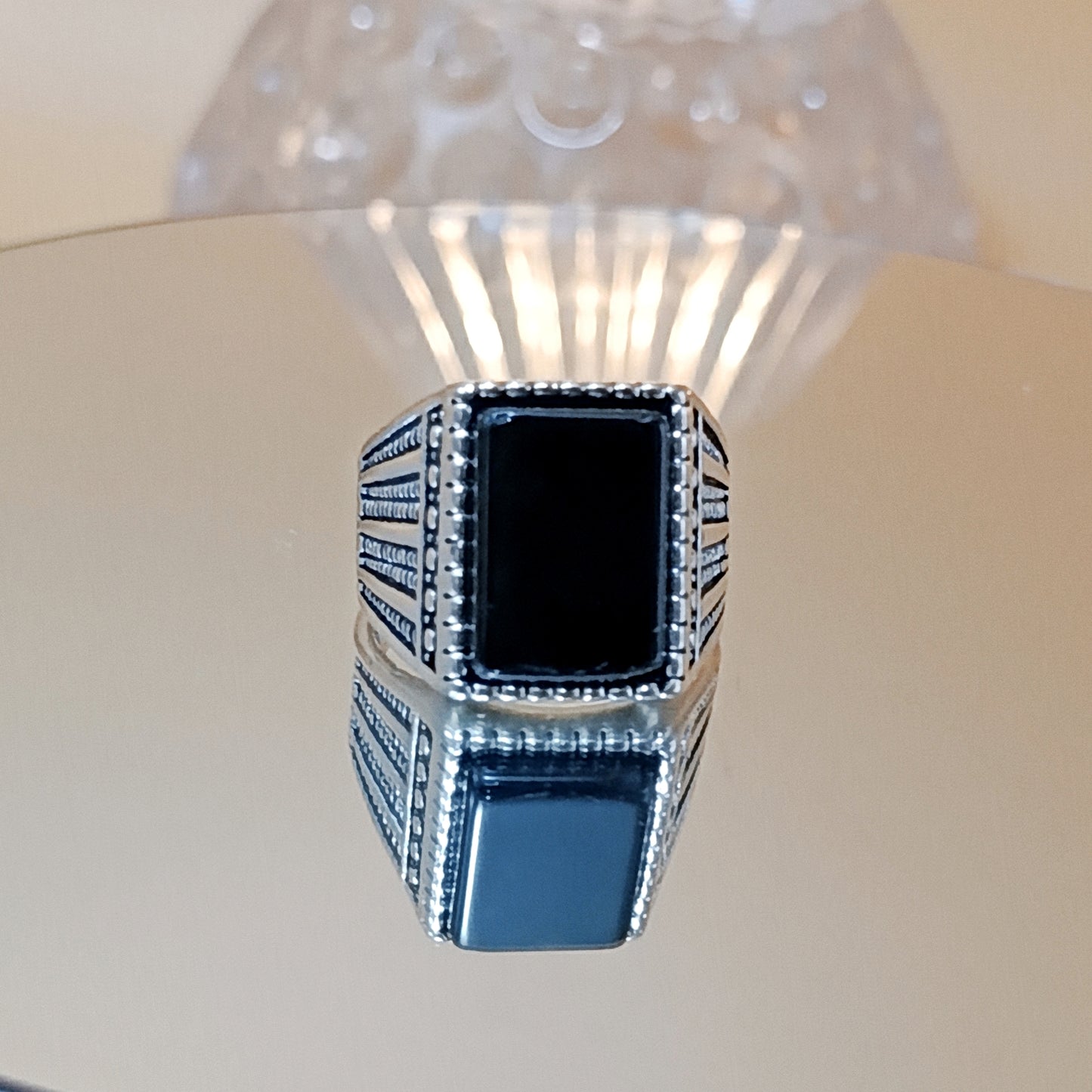 Black Diamond Italian Ring
