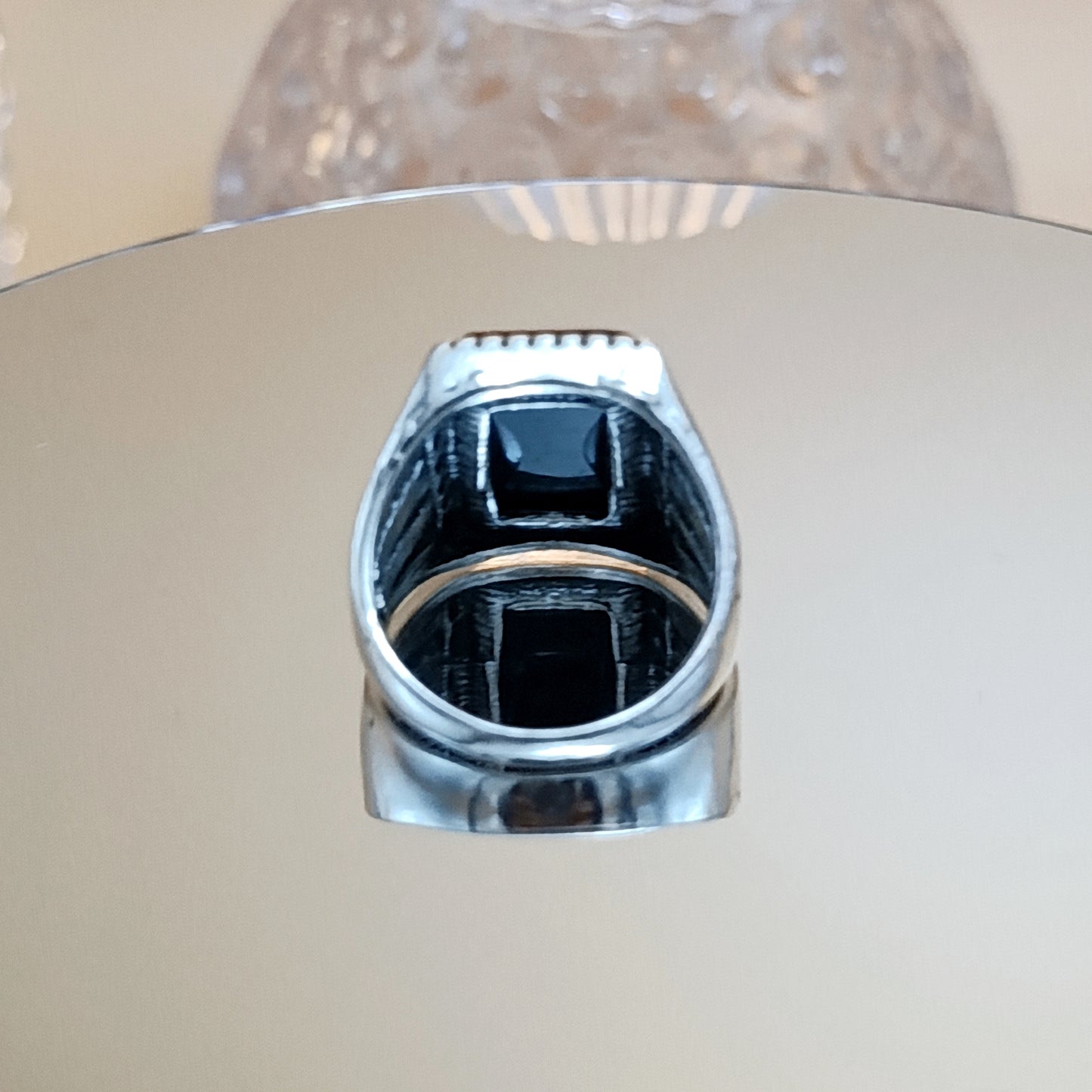 Black Diamond Italian Ring