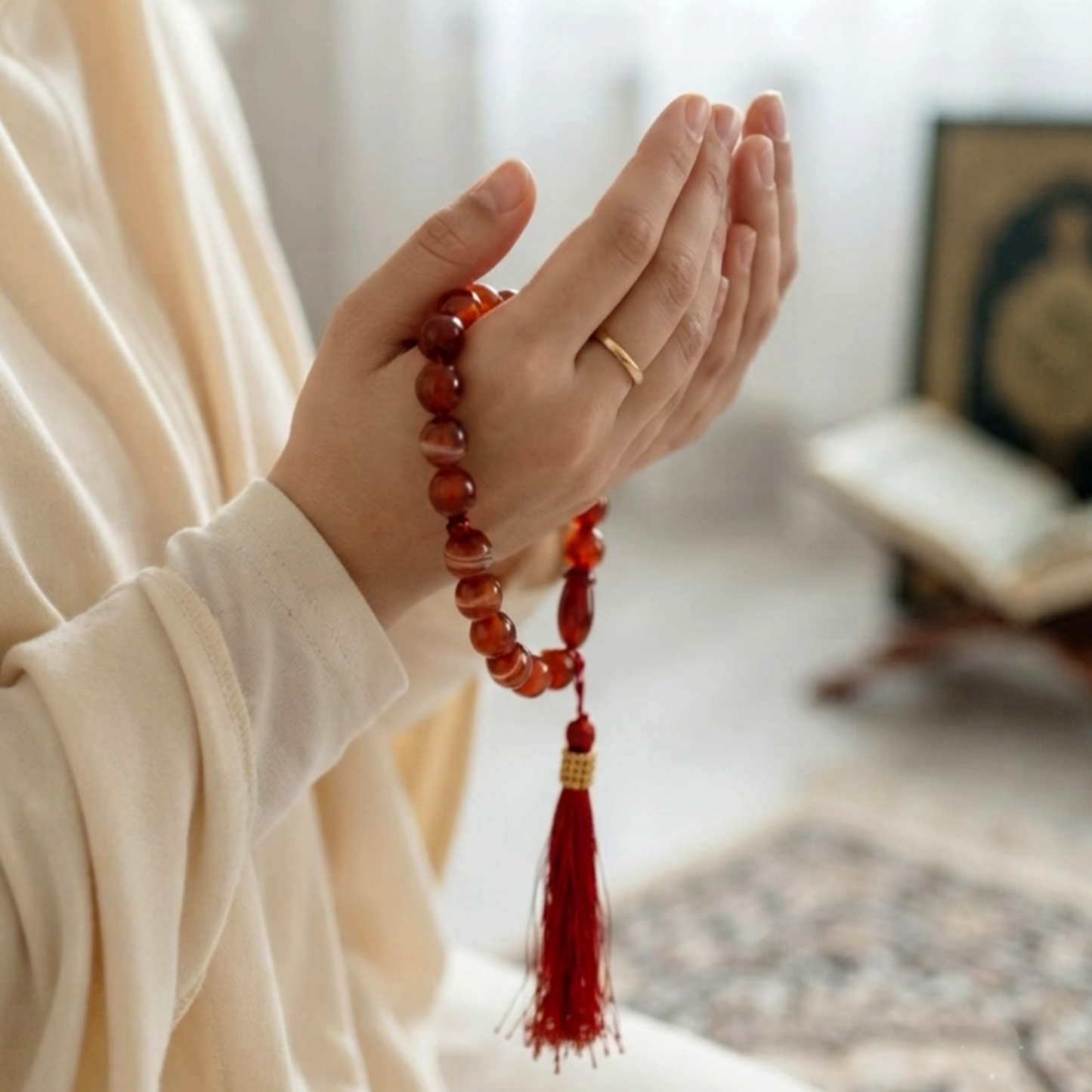 Real Irani Aqeeq's Tasbeeh 33 beads
