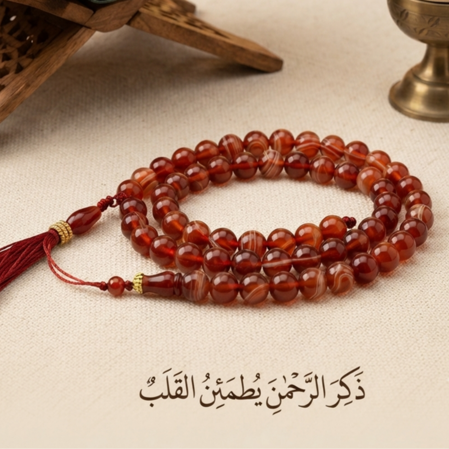 Real Irani Aqeeq's Tasbeeh 100 Beads