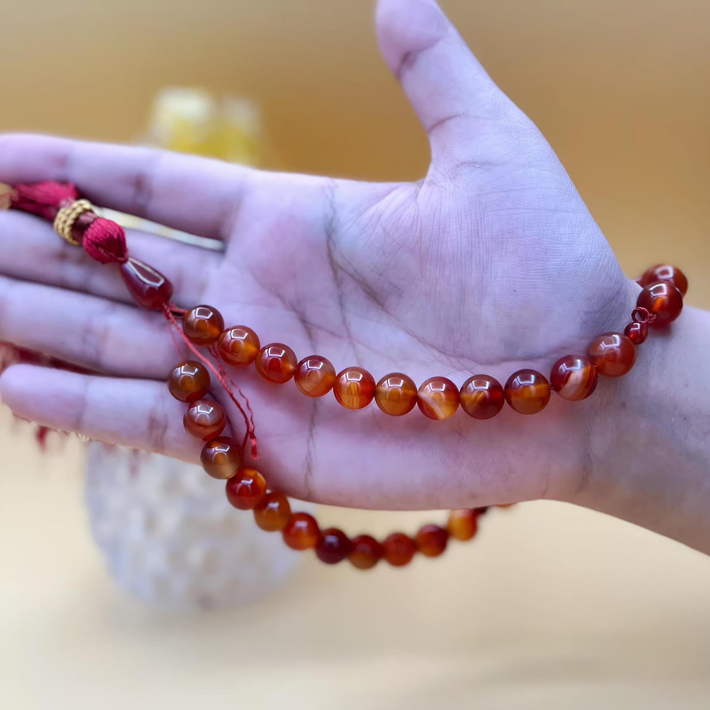 Real Irani Aqeeq's Tasbeeh 33 beads