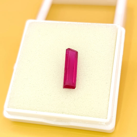 Ruby Crystal Clear and Beautiful Blood Red Color - 3:60 Carats