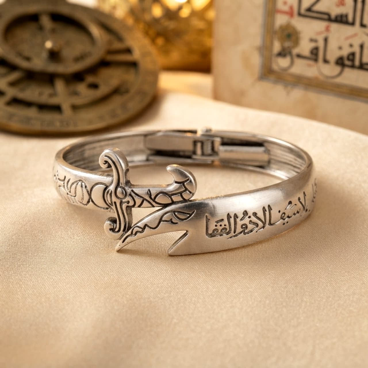 Stainless Steel Zulifqar Openable Bracelet For Men and Women