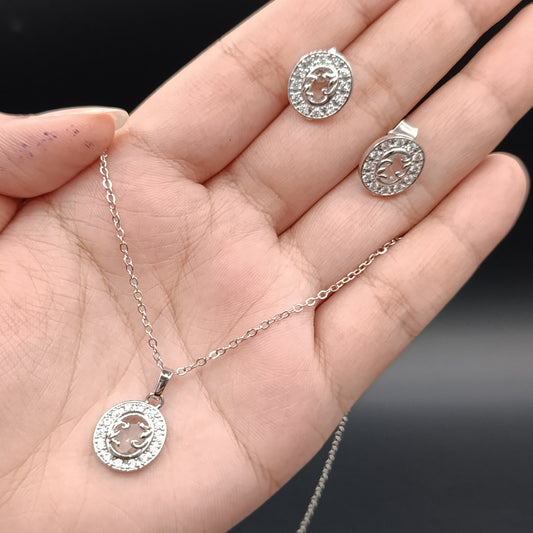 Oval Silver Set